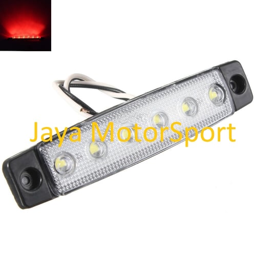JMS - Lampu LED Daytime Running Light / DRL Mobil / Motor Plasma / 6 LED SMD - Red