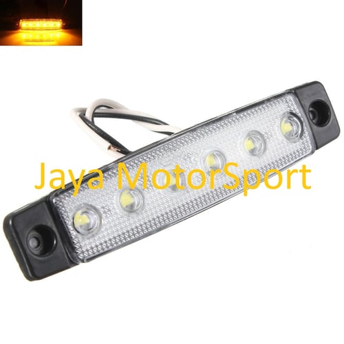 JMS - Lampu LED Daytime Running Light / DRL Mobil / Motor Plasma / 6 LED SMD - Yellow