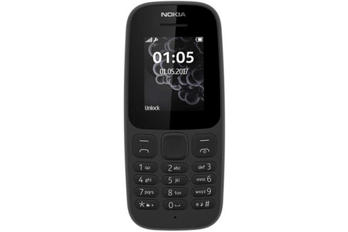 Nokia 105 Dual SIM 2017 - Black - Garansi Resmi