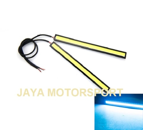JMS - Lampu LED Daytime Running Light / DRL Mobil / Motor Plasma / COB 17cm Ice Blue
