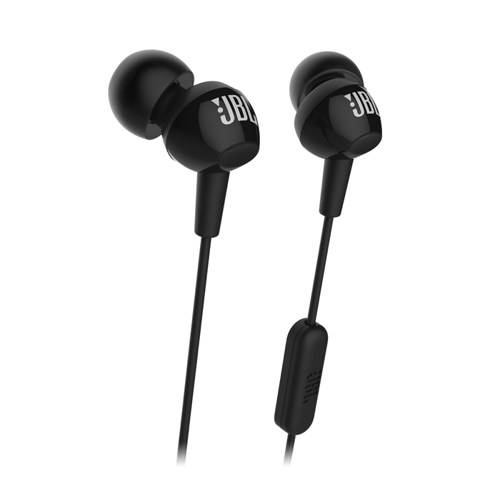 Handsfree Earphone JBL C150SI Harman In Ear Headphone C100si New Model - Hitam