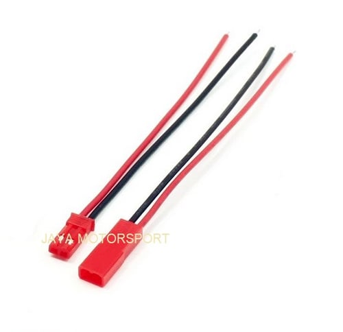 JMS - Male / Female Connector Cable Plug 2 Pin 100mm Pitch 2.54mm