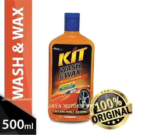 KIT Wash and Wax Shampoo Pembersih Mobil & Motor