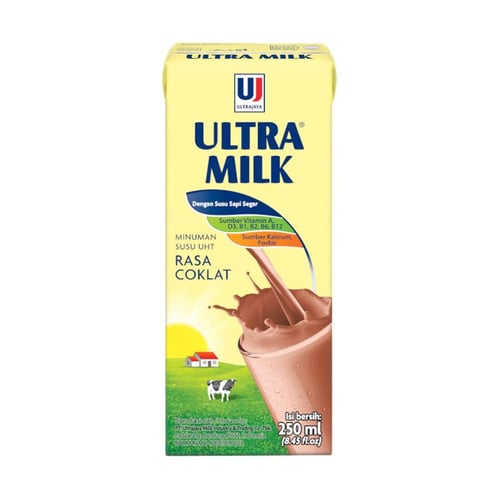 ULTRA MILK Susu UHT Coklat 250ml /Dus