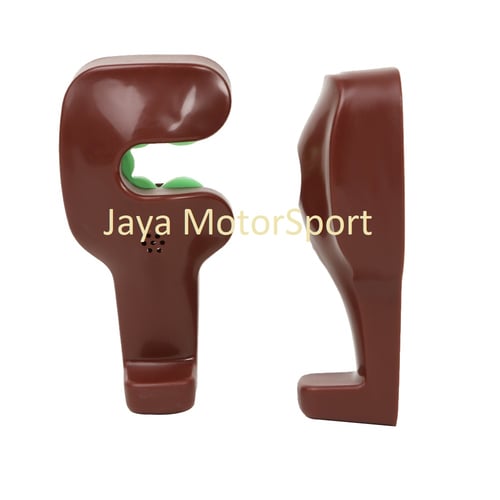 JMS - 1 Pcs Car Seat Back Hooks / Hanger Holder Organizer / Gantungan Headrest - Brown