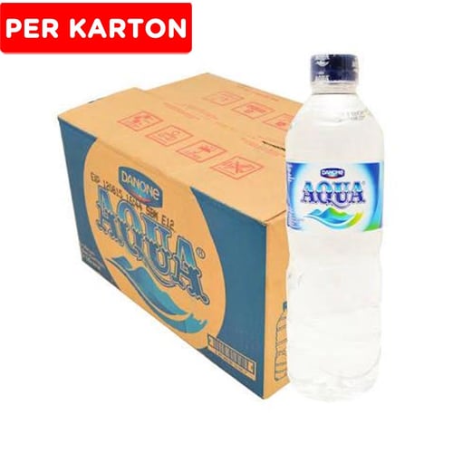 AQUA Air Minum Botol 24x600ml/ctn
