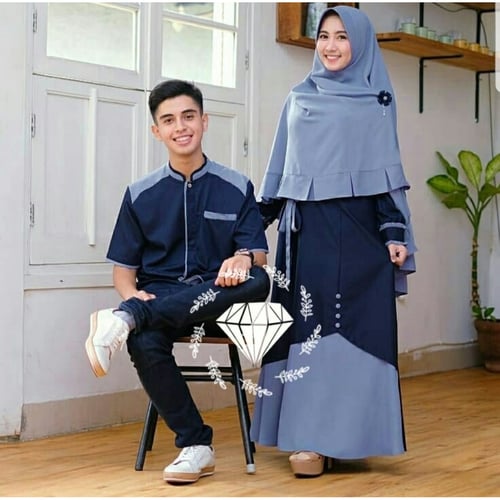 Terlaris Couple Samawa Couple Gamis Muslimah Model Casual Terkini