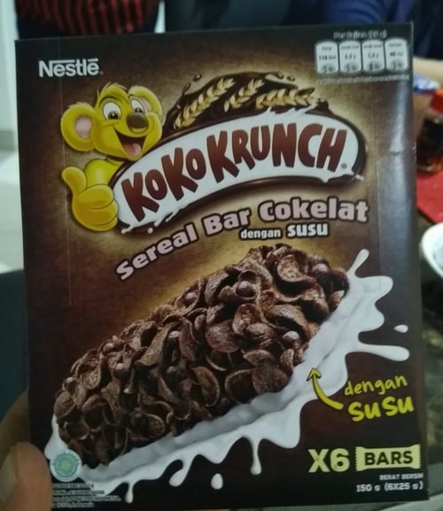 Cuci Gudang Koko Krunch Cereal Bar 1 Box Isi 6 Pcs