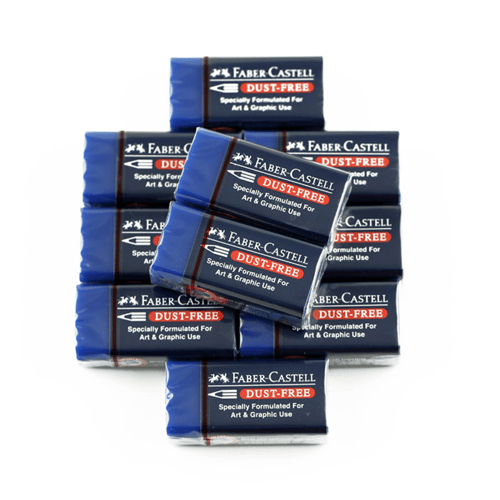 Faber Castle Dust Free Blue Eraser Specially Formulated for Art and Graphic Use Drawing Supplies