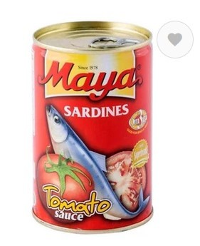MAYA Sarden Tomat 425Gr - 48 Kaleng
