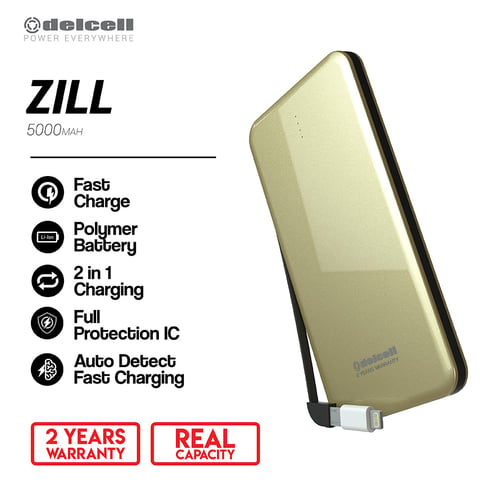 DELCELL Zill Powerbank Real Capacity 5000 mAh