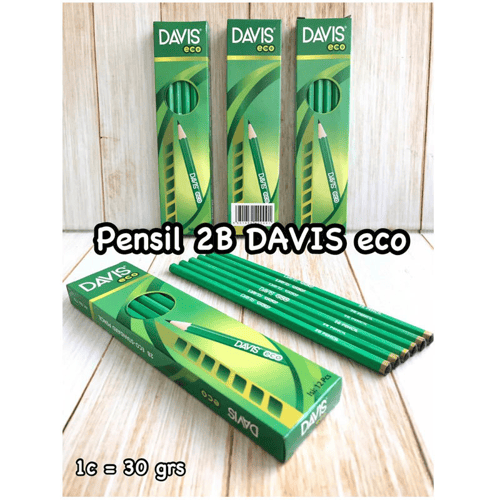 DAVIS Eco Pensil 2b Hijau (1c= 30 Grs)