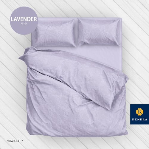 Sprei Kendra Polos Jacquard Emboss Ukuran 180x200 - Lavender