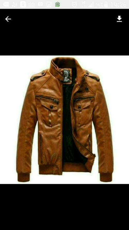 jaket kulit, jaket semi kulit, jaket sintetis untuk pria