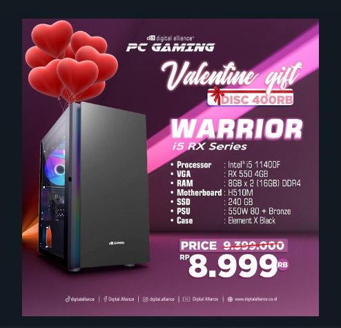 PC GAMING DA WARRIOR I5 RX SERIES