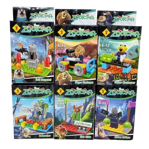 Lego Nano Karakter Zootopia Action Figure Block - Kids Toys