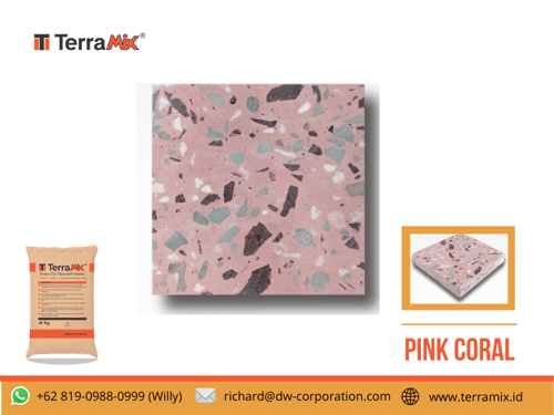 Terrazzo Tile - Coral Pink