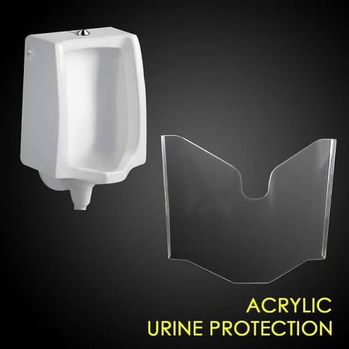 Urine Protector - Acrylic Pelindung Toilet - Akrilik Toilet - Pelindung Air Kencing