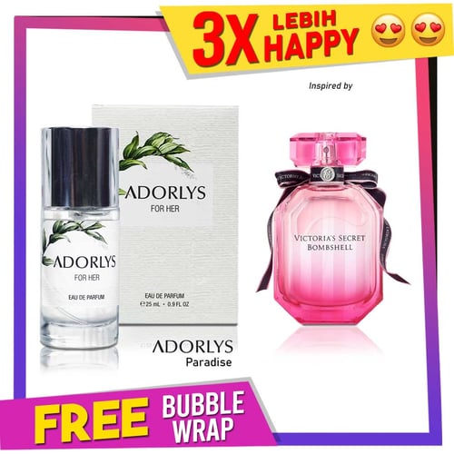 ADORLYS Parfum Wanita Paradise Inspired By Victorias Secret Bombshell 25ml