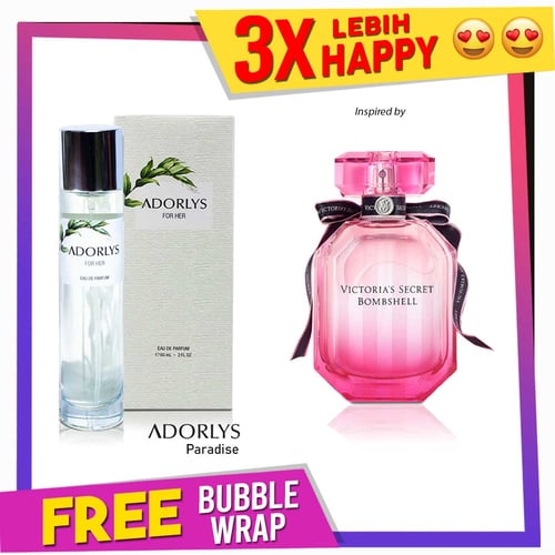 ADORLYS Parfum Wanita Paradise Inspired By Victorias Secret Bombshell 60ml