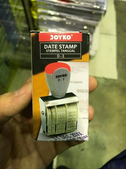 Stempel Tanggal Date Stamp D-3 Joyko Atk