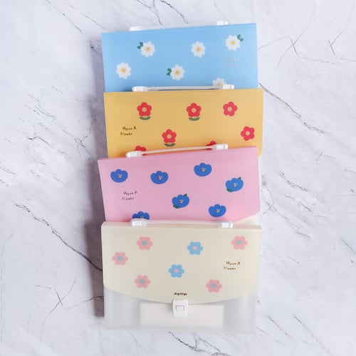 Hyuna Flower Plastic Folder Briefcase / Map Folder A4 / Map Kertas A4