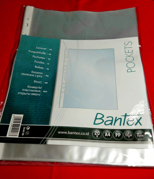 Bantex 8040-08 Pocket 2040 A4 0,06 mm PP Clear (  20 Pcs )