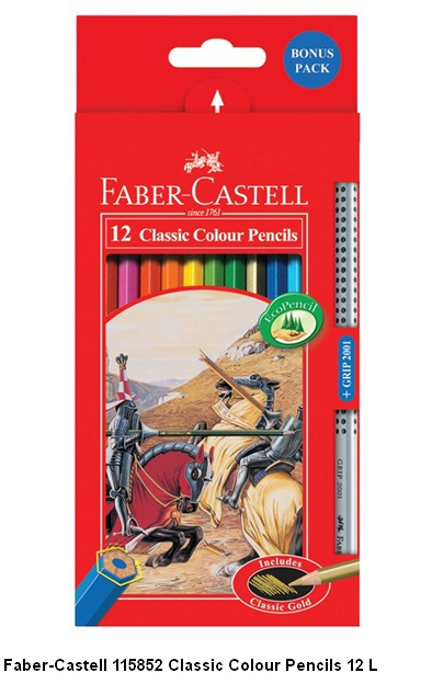 Faber-Castell 115852 Classic Colour Pencils 12 L
