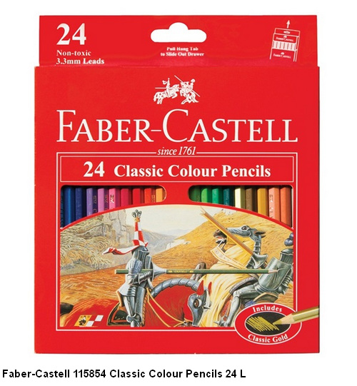 Faber-Castell 115854 Classic Colour Pencils 24 L