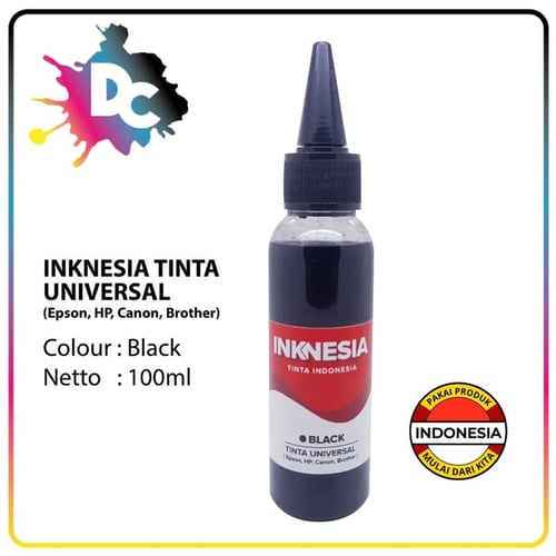 Tinta Refill Isi Ulang Universal Inknesia 100ml Black