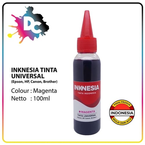 Tinta Refill Isi Ulang Universal Inknesia 100ml Magenta