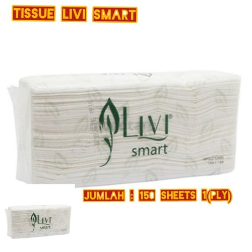 PAKET BUNDLE ISI 2 PC Tissue Livi Handtowel Smart - Tissue Serap Minyak - Tissue Dapur Hand Smart