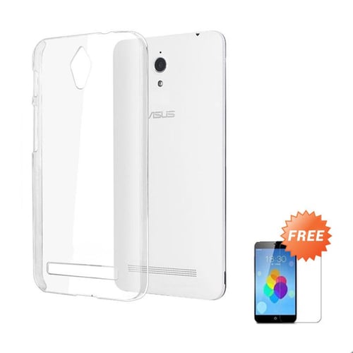 Case Ultra Thin Softcase Casing for Asus ZenFone 3 Max ZC520TL - Clear + Free Tempered Glass