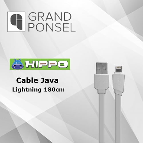 Hippo Java Lightning 180 cm 2.4A Kabel USB Data Charger Iphone