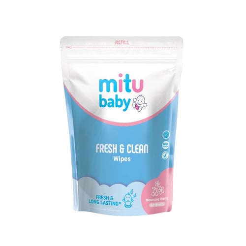 Tissue Basah Mitu Baby Wipes Refill - Baby Wipes - Tissue Basah Bayi Refill 60 S