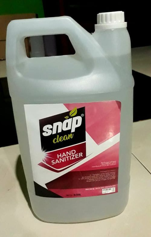 Snap Clean Hand Sanitizer, isi 4 Liter