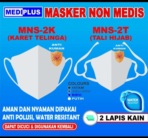 MEDIPLUS Masker Non Medis MNS-2K ( Karet Telinga )