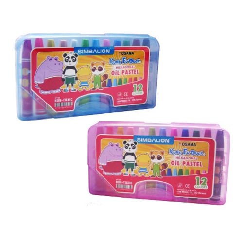 Simbalion Krayon Oil Pastel 12 Warna  1 Lusin - KF 12A