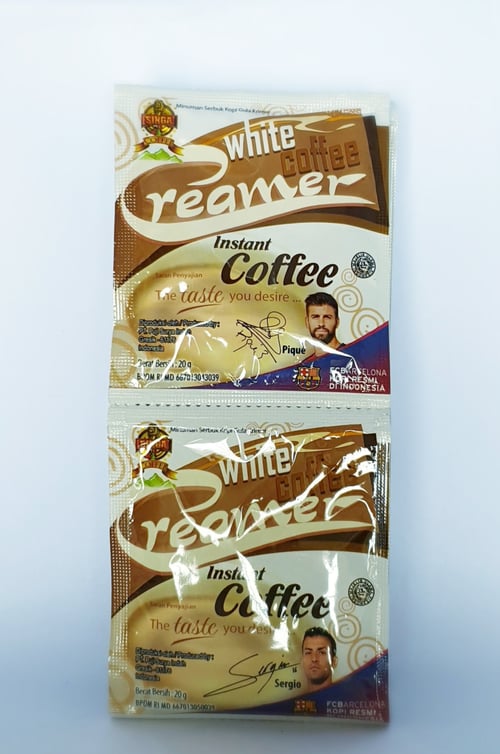 Kopi Singa Instan White Coffee Creamer 10 x 20 Gr (Isi 12 Rtng)