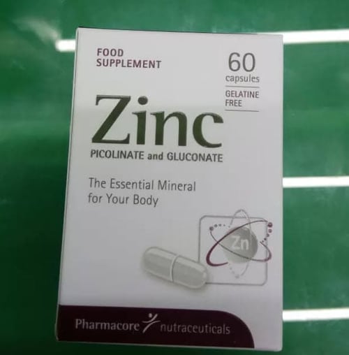 Jual ZINC PICOLINATE AND GLUCONATE ISI 60 CAPSULES