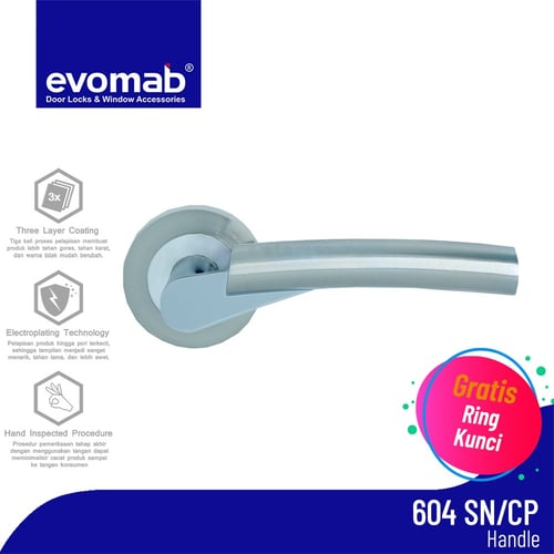EVOMAB Lever Handle Pintu 604 - SN/CP