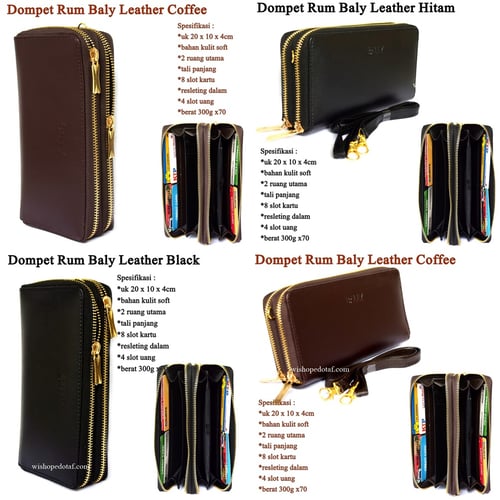 Dompet Selempang  Rum Baly Leather Coffee