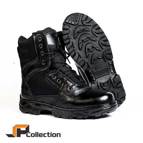 Sepatu Boots Pria Delta Bahan Kulit dan Kanvas Sepatu PDL Militer Original Jaferi
