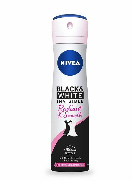 NIVEA Deodorant Spray Invisible Black & White Radiant & Smooth 150ml