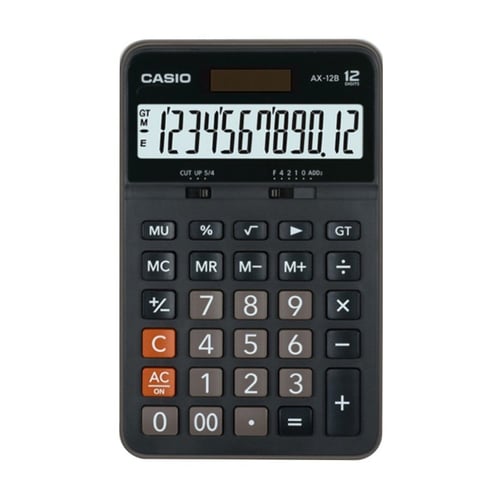 CASIO AX-12B - Kalkulator Toko/Dagang - Standard - 12 digit