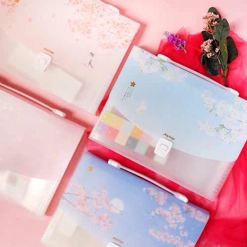 Dear Cherry Blossom Plastic Folder Briefcase A4 / Map Folder A4 / Map