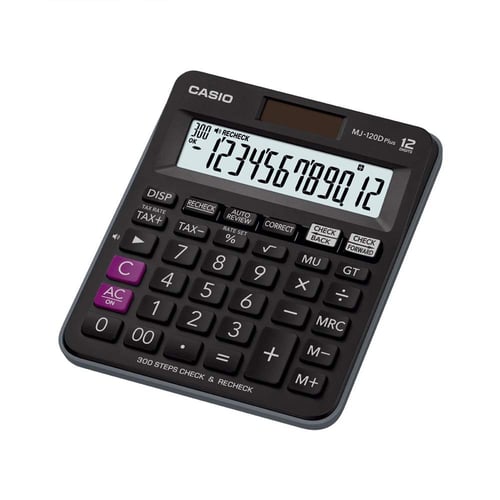 CASIO MJ-120DPLUS - Kalkulator Toko/Dagang - Fungsi Recheck - 12 digit