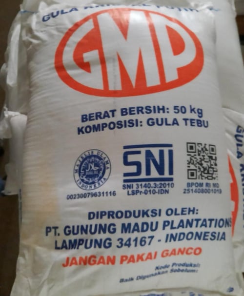 Gula Kristal Putih GMP 50Kg
