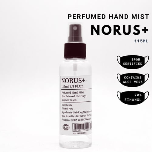 Eloi Coco Norus+ Perfumed Hand Mist 115ml Hand Sanitizer / Disinfektan / Disinfectant alc 70 Percent