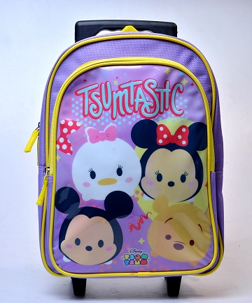 Original Disney Tsum Tsum Trolley Bag 14 inch - Purple
